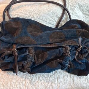Vintage Dries Van Noten Velvet Satchel